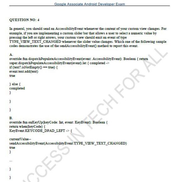 Printout Google Associate Android Developer Study Guide - Picture 5 of 6